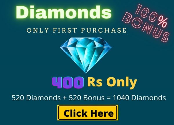 Top Up 520 Diamonds + 520 Bonus = 1040 💎